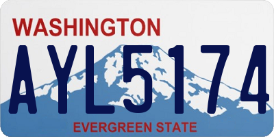 WA license plate AYL5174