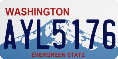 WA license plate AYL5176