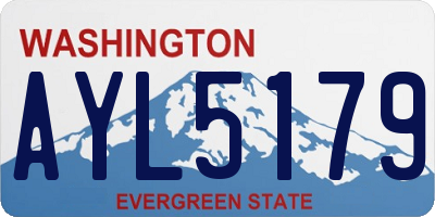 WA license plate AYL5179