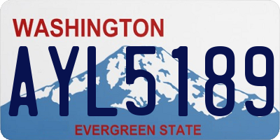 WA license plate AYL5189
