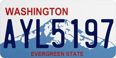 WA license plate AYL5197