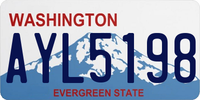 WA license plate AYL5198