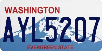 WA license plate AYL5207