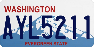WA license plate AYL5211