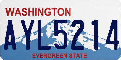 WA license plate AYL5214