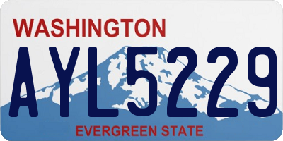 WA license plate AYL5229