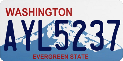 WA license plate AYL5237