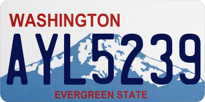 WA license plate AYL5239