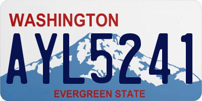 WA license plate AYL5241