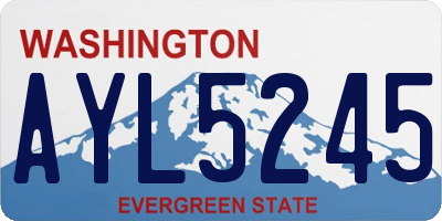 WA license plate AYL5245