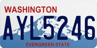 WA license plate AYL5246