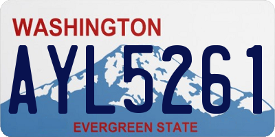 WA license plate AYL5261