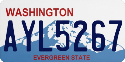 WA license plate AYL5267