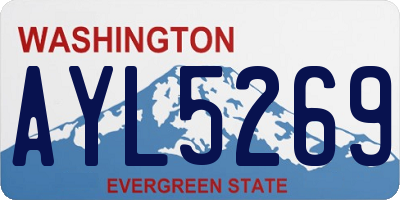 WA license plate AYL5269