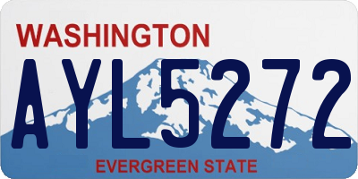WA license plate AYL5272