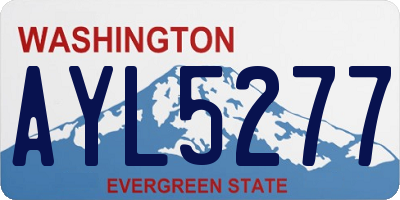 WA license plate AYL5277