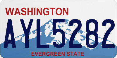 WA license plate AYL5282