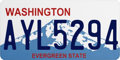 WA license plate AYL5294