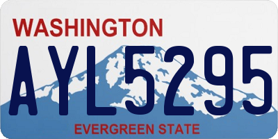 WA license plate AYL5295