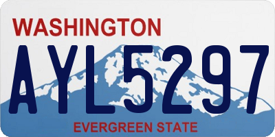 WA license plate AYL5297