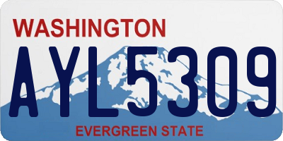 WA license plate AYL5309