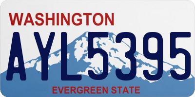WA license plate AYL5395