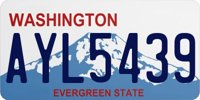 WA license plate AYL5439