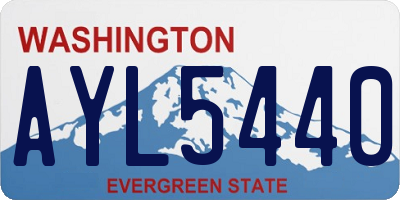 WA license plate AYL5440