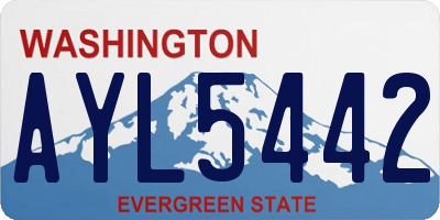 WA license plate AYL5442