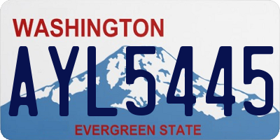 WA license plate AYL5445