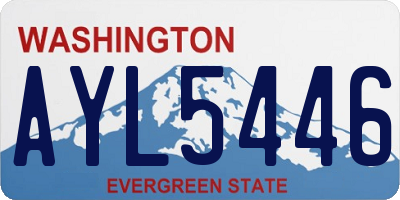 WA license plate AYL5446