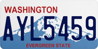 WA license plate AYL5459