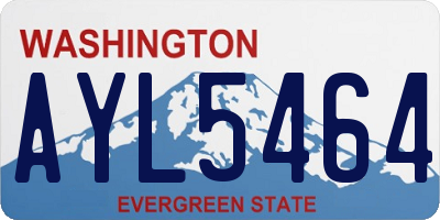 WA license plate AYL5464