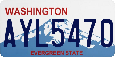 WA license plate AYL5470