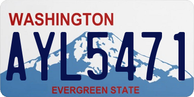 WA license plate AYL5471