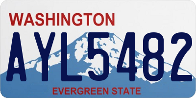 WA license plate AYL5482