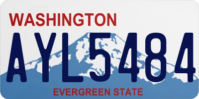 WA license plate AYL5484