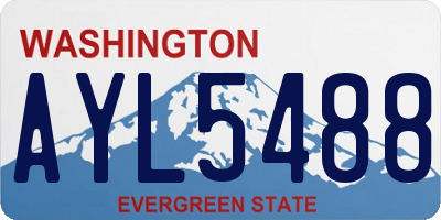 WA license plate AYL5488