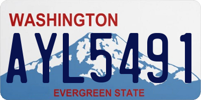 WA license plate AYL5491