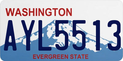 WA license plate AYL5513