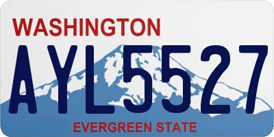 WA license plate AYL5527