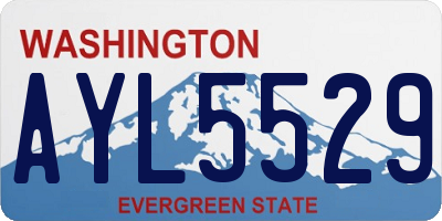 WA license plate AYL5529