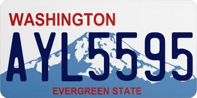 WA license plate AYL5595