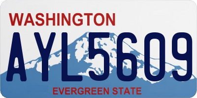 WA license plate AYL5609