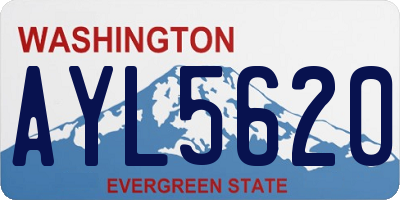 WA license plate AYL5620