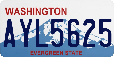 WA license plate AYL5625