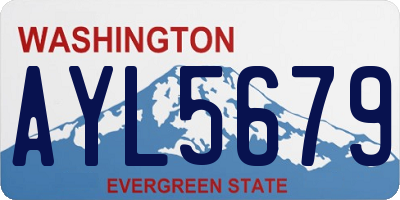 WA license plate AYL5679