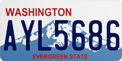 WA license plate AYL5686