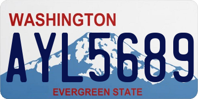 WA license plate AYL5689