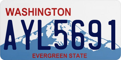 WA license plate AYL5691